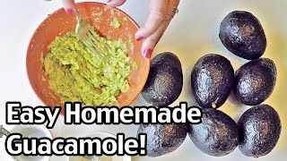 How To Make Guacamole  Easy Homemade Guacamole Recipe [upl. by Anielram]