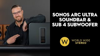 Review Sonos Arc Ultra Soundbar amp Sub 4 Subwoofer [upl. by Mlohsihc247]