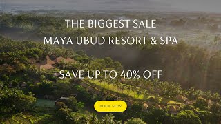 Bali Hotel  Ubud Hotel  Maya Ubud Resort amp Spa  Hotel Deal [upl. by Aimahc112]