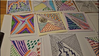 Zentangle introduction video  part 1 [upl. by Raddy835]