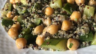 QUINOA CECI E ZUCCHINE ricetta light facile [upl. by Leiram805]