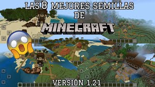 LAS 8 MEJORES SEMILLAS DE MINECRAFTBEDROCK VERSIÓN 1212024✅️ [upl. by Anahcar]