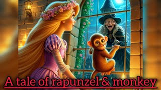 A tale of Rapunzel and monkey راپنزل اور بندر Fairytales gudiya waly cartoon pariyo waly cartoon [upl. by Andrew]