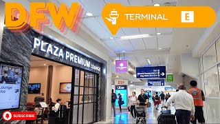 Dallas Fort Worth Intl Airport DFW Full Walking Tour Terminal E Departure Arrivals and Gates 4K [upl. by Annayr534]