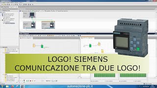 Come programmare il PLC LOGO Siemens comunicazione tra due cpu [upl. by Auahsoj]