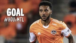 GOAL Giles Barnes flicks it in off an Omar Cummings cross  Houston Dynamo vs Montreal Impact [upl. by Thissa]