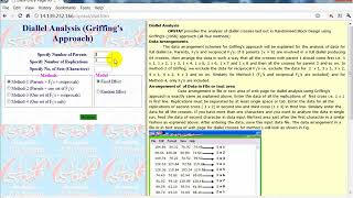 Online Diallel cross analysis Griffing Methods [upl. by Irtimed]