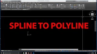 AutoCAD tutorial  How to convert Spline to Polyline AutoCAD [upl. by Essila]