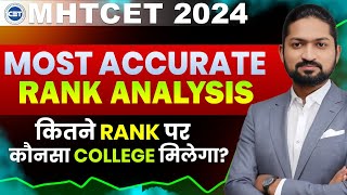 🚨Which COLLEGE  on College list  Ranks Analysis  Cap Round MHTCET 2024 💡 CET PORTAL  GanitAnk [upl. by Fanchet]