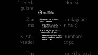 Feel this broken heart shayari lines 💔🥺 dardbharashayari sad zubanemohabbat shayari short [upl. by Anidam]