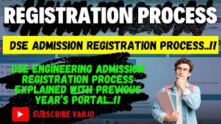 DSE Engineering Admission  Registration Process explained Direct Second Year Engineering Admission [upl. by Ardnoyek457]