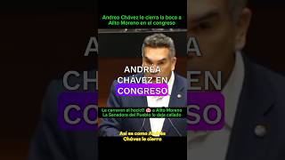 Andrea Chávez le cierra el hocico 🐽 a Alito Moreno en el congress noticias information info [upl. by Seaddon789]