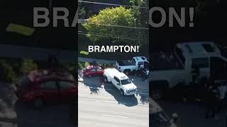 car flipped in Brampton [upl. by Artenehs929]