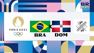 BRASIL x REP DOMINICANA AO VIVO COM IMAGENS  OLIMPÍADAS PARÍS 2024  VÔLEI FEM [upl. by Eseryt]