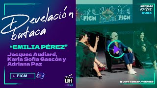 Develación de butaca en el FICM del Director y talento de quotEmilia Pérezquot [upl. by Aileon]