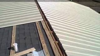 Metal Roofing Rpanel Installation by CoolFlatRoofcom [upl. by Palmira]