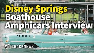 Disney Springs Boathouse Amphicars Interview [upl. by Sesmar]