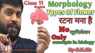 MorphologyTypes of flower  NEET Flower Hypogynous  Perigynous NEET Class 11sk sir [upl. by Jonathan]