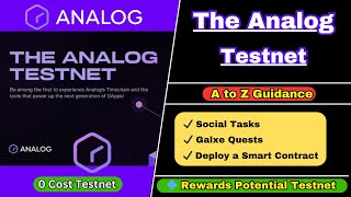 Analog Incentivized Testnet  Full Tutorial [upl. by Eerehc317]