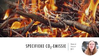 Scheikunde uitleg Specifieke CO2 emissie berekenen [upl. by Ailekat]