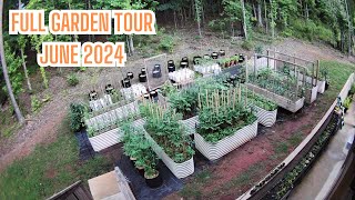 🌿Organic Garden Tour  How Much I Have Expanded In 3 Years June 2024 [upl. by Nnylyoj]