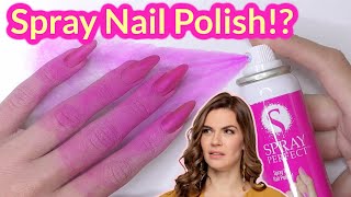 Spray On Nail Polish  Will It Work Nail Tech Review [upl. by Potter]