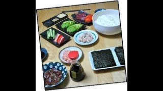 Recette japonaise temakizushi pour une sushi party sur httpavosbaguettesblogspotjp [upl. by Renaxela]