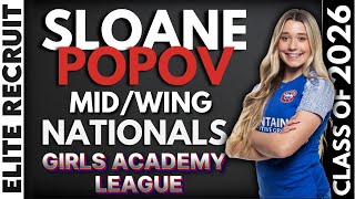 Sloane Popov  Highlights vs SLSG Navy amp Green  Nationals 08 Blue ECNL  MIDFWD  Class of 2026 [upl. by Deni430]