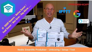 Nedis Smartlife Produkter  Motion  Water  Camera  quotSirenquot  Smoke [upl. by Alfons]