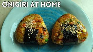 How to make ONIGIRI at HOME  DELICIOUS ONIGIRI recipe  HAND MADE JAPANESE FOOD [upl. by Nallak]