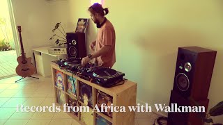 Vinyl Records From Africa With Walkman [upl. by Guildroy174]