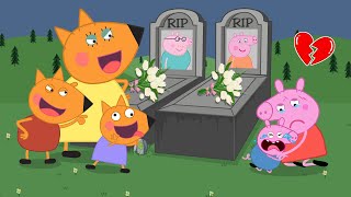 Mummy Pig is Very Sad Fox Family please get out of here now Peppa Pig Funny Animation [upl. by Aspia833]