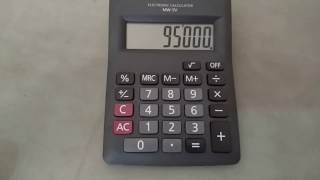 How to calculate percentage on calculator using percentage button [upl. by Hales]