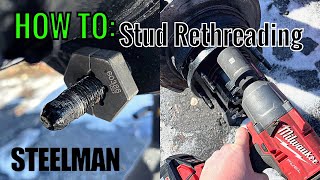 DIY Wheel Stud Repair How to Easily Rethread Your Wheel Studs Like a Pro [upl. by Ries]