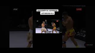 Jonathan Haggerty vs Superlek 1st Round KO everyone onechampionship haggerty superlek [upl. by Carolann]