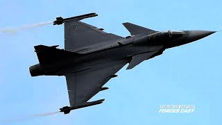 The Swedish Super Advanced Fighter Jet in Action  Gripen [upl. by Lleon]