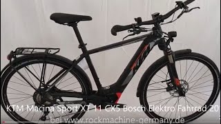 KTM Macina Sport XT 11 Bosch Performance CX5 Kiox Intube 500WH Shimano Deore XT Elektro Fahrrad 2019 [upl. by Minor]