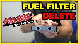 👍 HIGHLY RECOMMENDED 👍 FASS Fuel Filter Delete Block  1018 Dodge Cummins diesel cumminsdiesel [upl. by Iclehc]