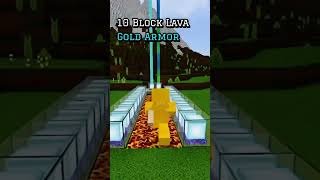 10 Blocks Lava and Armor LORDKINGYTT minecraft memes short [upl. by Islek]