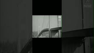 Tacoma Bridge Collapse 1940  Source  British Pathe history bridge shorts [upl. by Clite285]