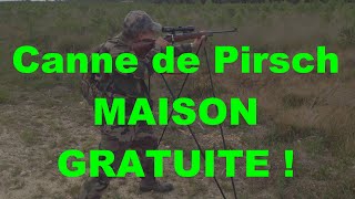 66🎯 CANNE DE PIRSCH FABRICATION MAISON  ultra légère  chasse à lapproche  tir à la carabine [upl. by Godfry]