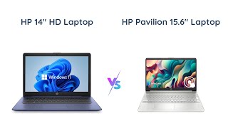 HP 14quot HD Laptop vs HP Pavilion 156quot HD Touchscreen Laptop 🌟 [upl. by Kerri]