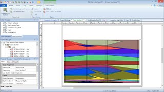 Strater 5 Creating Cross Sections [upl. by Atirahc465]