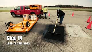 Infrared Asphalt Repair Training  KM International [upl. by Lindo]