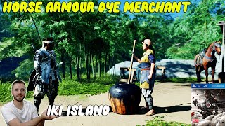 Meeting the Horse Armour Dye Merchant  GHOST OF TSUSHIMA  Iki Island  PS4 Pro detorio [upl. by Aneehs]