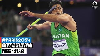 Nadeem Arshad takes gold🥇  Silver for Neeraj Chopra🥈  Mens Javelin Full Final  Paris Replays [upl. by Swisher]