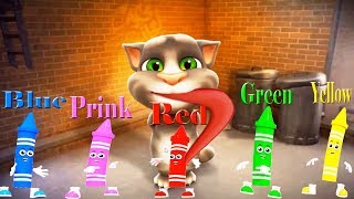 Learn colors with surprise eggsTalking Tom and Friends Colors Reaction Animals Funny Videos 3 [upl. by Aelgna]