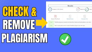 How To Check and Remove Plagiarism For Free [upl. by Suhpoelc]