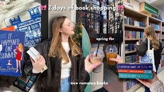 come book shopping with me 🌸 new romance books bookish haul building my spring tbr [upl. by Rebmyt]