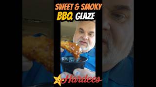 HARDEES Sweet Smoky BBQ Glaze Chicken Tenders Review [upl. by Bubb]